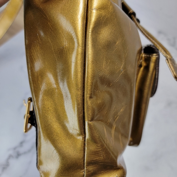 Vintage Gucci Backpack Bamboo Gold - Picture 9 of 13